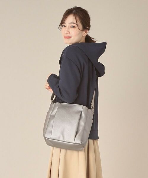 ITS'DEMO / イッツデモ ショルダーバッグ | 【7ポケット】合皮Wポケットショルダー | 詳細1