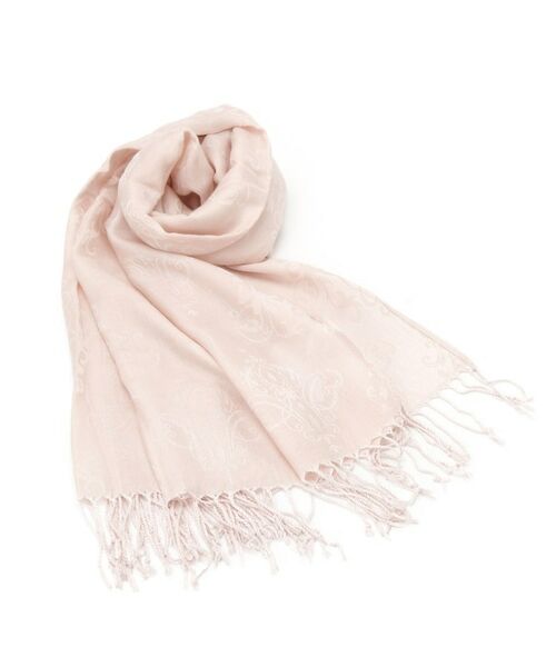 ITS'DEMO / イッツデモ マフラー・ショール・スヌード・ストール | 【手洗い可／UV】薄手ダマスクジャガードストール | 詳細1