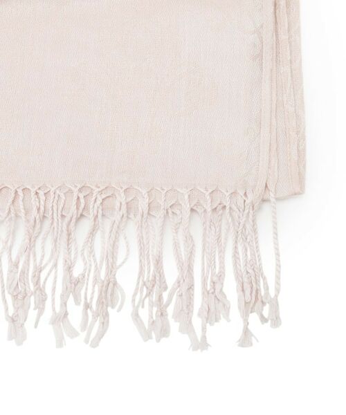 ITS'DEMO / イッツデモ マフラー・ショール・スヌード・ストール | 【手洗い可／UV】薄手ダマスクジャガードストール | 詳細2