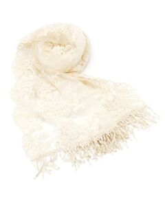 ITS'DEMO / イッツデモ マフラー・ショール・スヌード・ストール | 【手洗い可】花柄レースストール