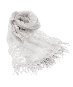 ITS'DEMO / イッツデモ マフラー・ショール・スヌード・ストール | 【手洗い可】花柄レースストール