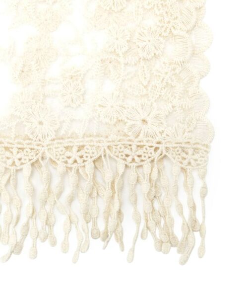 ITS'DEMO / イッツデモ マフラー・ショール・スヌード・ストール | 【手洗い可】花柄レースストール | 詳細2