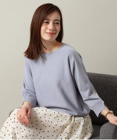 ITS'DEMO / イッツデモ ニット・セーター | 【縮みに強い／洗濯機OK】ボートネック天竺ドルマンニット