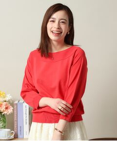 ITS'DEMO / イッツデモ ニット・セーター | 【縮みに強い／洗濯機OK】編地切替ボートネックニット