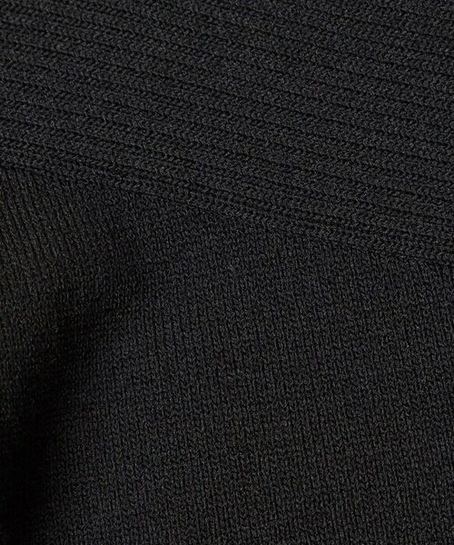 ITS'DEMO / イッツデモ ニット・セーター | 【縮みに強い／洗濯機OK】編地切替ボートネックニット | 詳細10