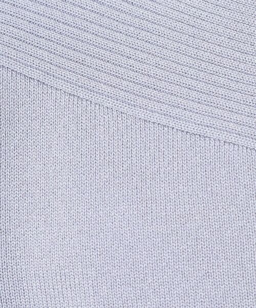 ITS'DEMO / イッツデモ ニット・セーター | 【縮みに強い／洗濯機OK】編地切替ボートネックニット | 詳細18