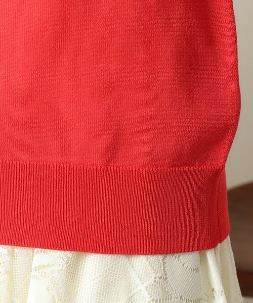 ITS'DEMO / イッツデモ ニット・セーター | 【縮みに強い／洗濯機OK】編地切替ボートネックニット | 詳細28