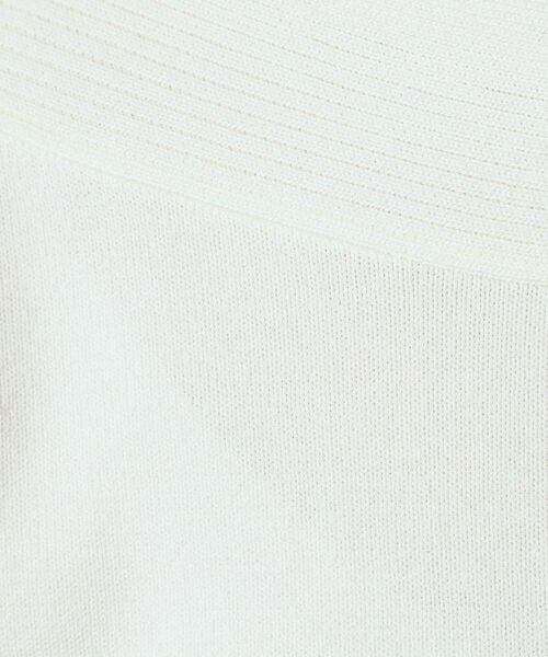 ITS'DEMO / イッツデモ ニット・セーター | 【縮みに強い／洗濯機OK】編地切替ボートネックニット | 詳細6