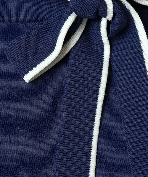 ITS'DEMO / イッツデモ ニット・セーター | 【縮みに強い／洗濯機OK】ボウタイリボンニット | 詳細18