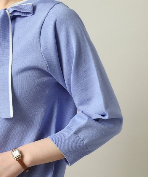 ITS'DEMO / イッツデモ ニット・セーター | 【縮みに強い／洗濯機OK】ボウタイリボンニット | 詳細23