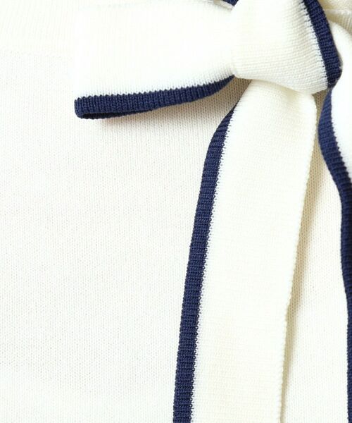 ITS'DEMO / イッツデモ ニット・セーター | 【縮みに強い／洗濯機OK】ボウタイリボンニット | 詳細6