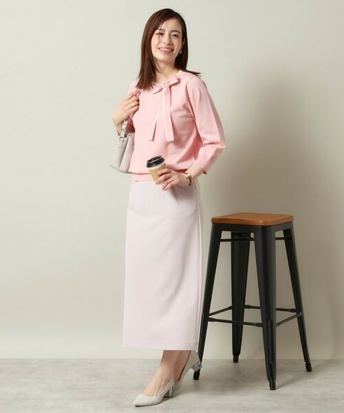 ITS'DEMO / イッツデモ ニット・セーター | 【縮みに強い／洗濯機OK】ボウタイリボンニット | 詳細9