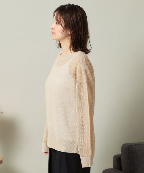 ITS'DEMO / イッツデモ ニット・セーター | 【手洗い可】ラメメッシュニット | 詳細10