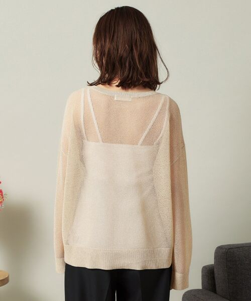 ITS'DEMO / イッツデモ ニット・セーター | 【手洗い可】ラメメッシュニット | 詳細11