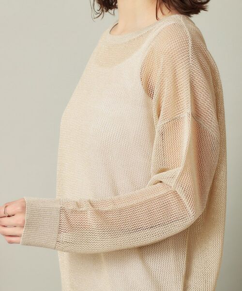 ITS'DEMO / イッツデモ ニット・セーター | 【手洗い可】ラメメッシュニット | 詳細13