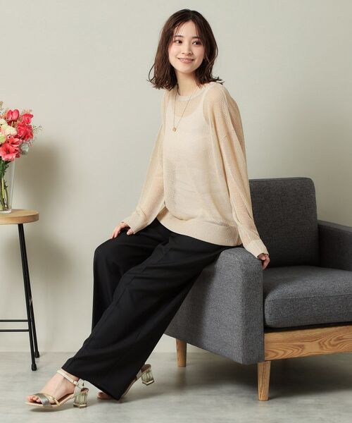 ITS'DEMO / イッツデモ ニット・セーター | 【手洗い可】ラメメッシュニット | 詳細3