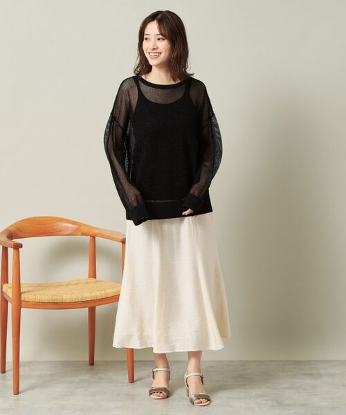 ITS'DEMO / イッツデモ ニット・セーター | 【手洗い可】ラメメッシュニット | 詳細7