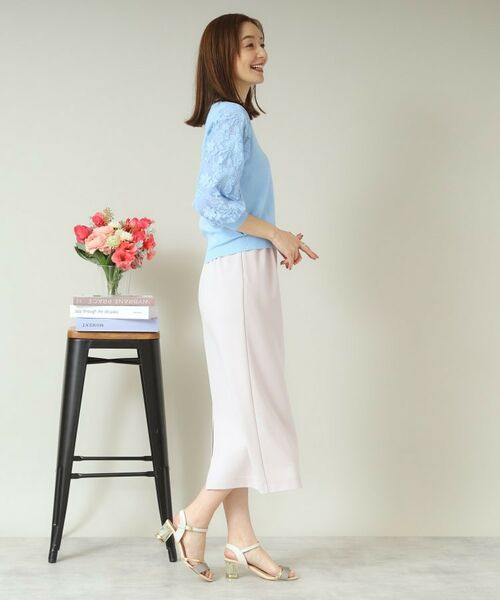 ITS'DEMO / イッツデモ ニット・セーター | 【通勤／手洗い可】袖レースニット | 詳細14