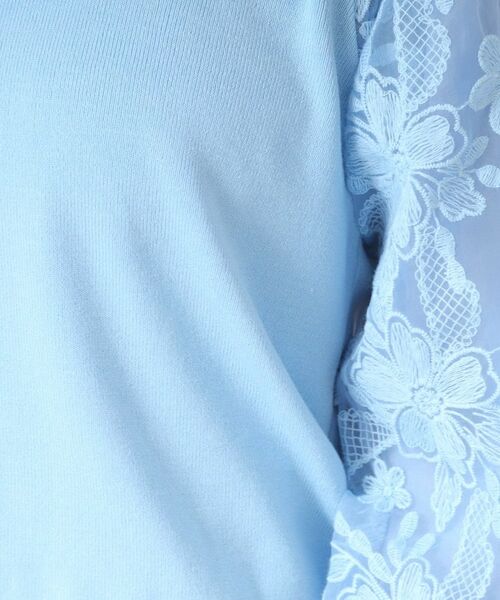 ITS'DEMO / イッツデモ ニット・セーター | 【通勤／手洗い可】袖レースニット | 詳細15