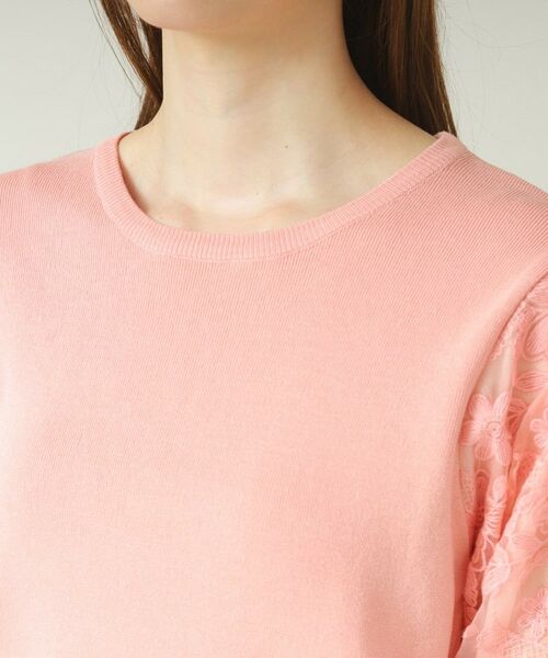 ITS'DEMO / イッツデモ ニット・セーター | 【通勤／手洗い可】袖レースニット | 詳細23