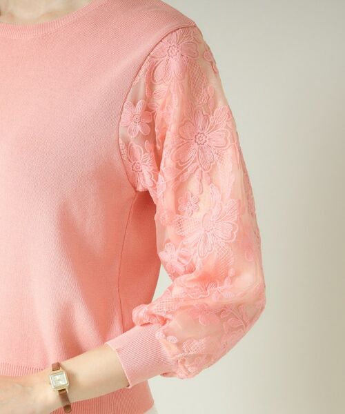 ITS'DEMO / イッツデモ ニット・セーター | 【通勤／手洗い可】袖レースニット | 詳細24