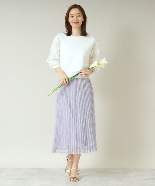 ITS'DEMO / イッツデモ ニット・セーター | 【通勤／手洗い可】袖レースニット | 詳細5