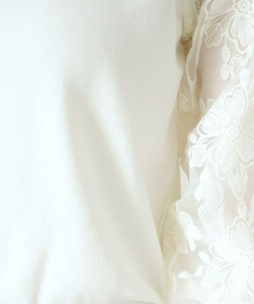 ITS'DEMO / イッツデモ ニット・セーター | 【通勤／手洗い可】袖レースニット | 詳細7