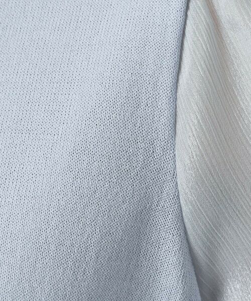 ITS'DEMO / イッツデモ ニット・セーター | 【UVケア／接触冷感／アンチピリング／洗濯機OK】袖シアーニット | 詳細18