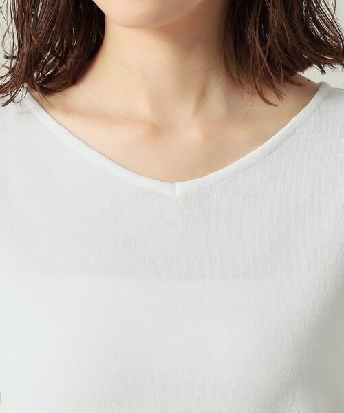 ITS'DEMO / イッツデモ ニット・セーター | 【UVケア／接触冷感／アンチピリング／洗濯機OK】袖シアーニット | 詳細22