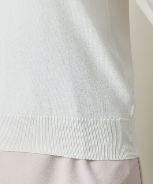 ITS'DEMO / イッツデモ ニット・セーター | 【UVケア／接触冷感／アンチピリング／洗濯機OK】袖シアーニット | 詳細24