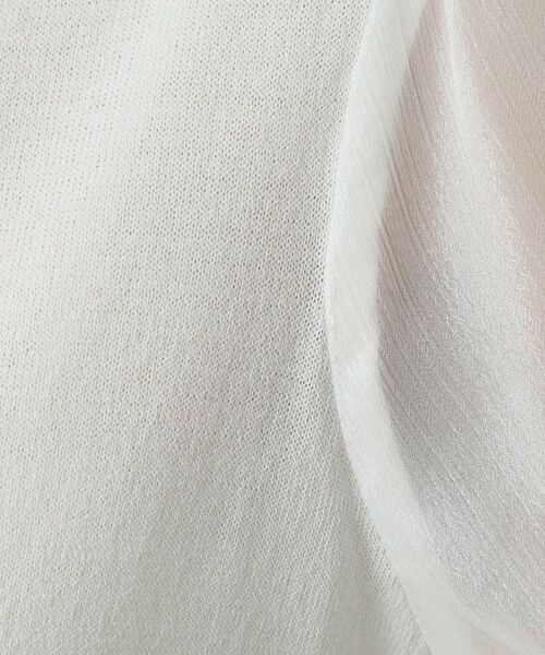 ITS'DEMO / イッツデモ ニット・セーター | 【UVケア／接触冷感／アンチピリング／洗濯機OK】袖シアーニット | 詳細6