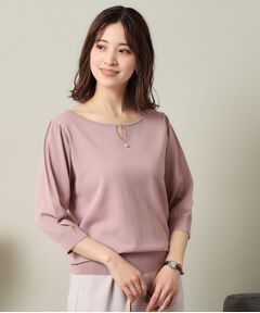 ITS'DEMO / イッツデモ ニット・セーター | 【UVケア／接触冷感／アンチピリング／洗濯機OK】キーネックニット