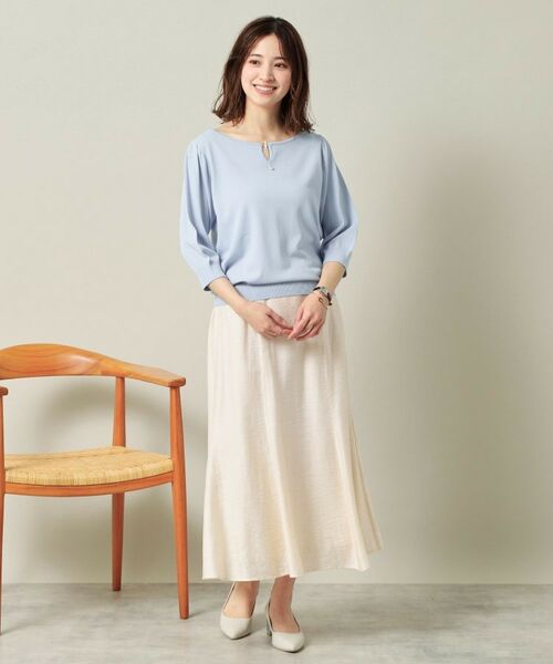 ITS'DEMO / イッツデモ ニット・セーター | 【UVケア／接触冷感／アンチピリング／洗濯機OK】キーネックニット | 詳細17