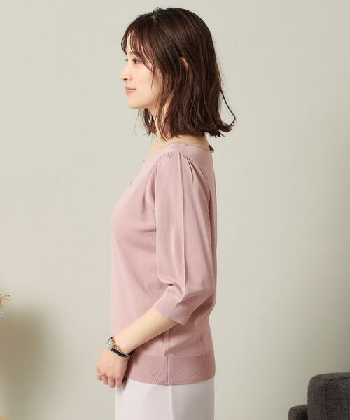 ITS'DEMO / イッツデモ ニット・セーター | 【UVケア／接触冷感／アンチピリング／洗濯機OK】キーネックニット | 詳細20