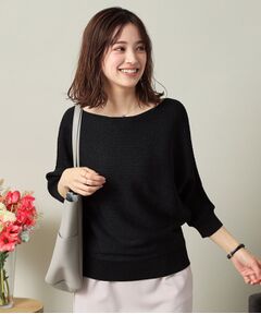 ITS'DEMO / イッツデモ ニット・セーター | 【UVケア／アンチピリング／洗濯機OK】ラメリブドルマンニット