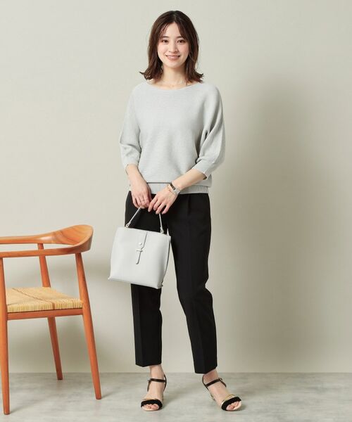 ITS'DEMO / イッツデモ ニット・セーター | 【UVケア／アンチピリング／洗濯機OK】ラメリブドルマンニット | 詳細10