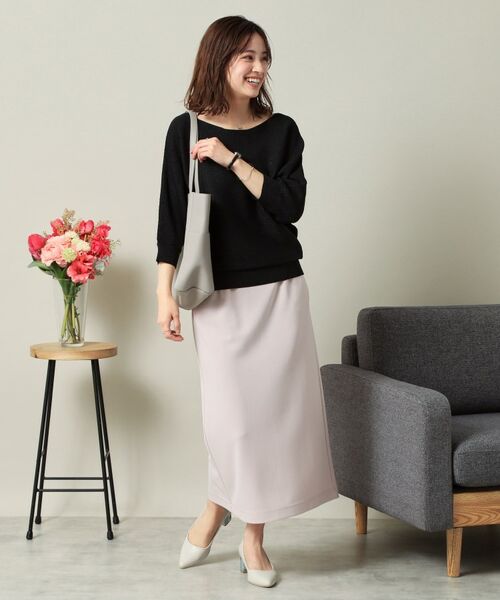 ITS'DEMO / イッツデモ ニット・セーター | 【UVケア／アンチピリング／洗濯機OK】ラメリブドルマンニット | 詳細14