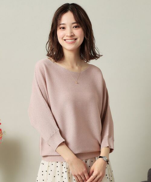 ITS'DEMO / イッツデモ ニット・セーター | 【UVケア／アンチピリング／洗濯機OK】ラメリブドルマンニット | 詳細16