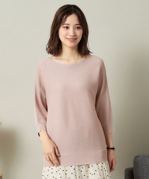 ITS'DEMO / イッツデモ ニット・セーター | 【UVケア／アンチピリング／洗濯機OK】ラメリブドルマンニット | 詳細20