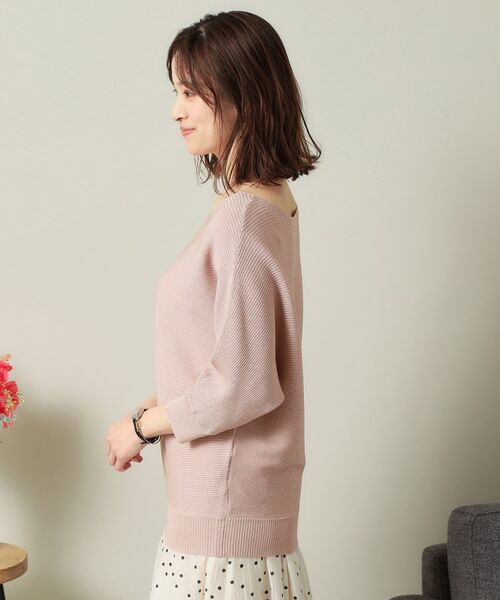 ITS'DEMO / イッツデモ ニット・セーター | 【UVケア／アンチピリング／洗濯機OK】ラメリブドルマンニット | 詳細21