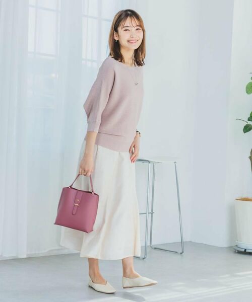 ITS'DEMO / イッツデモ ニット・セーター | 【UVケア／アンチピリング／洗濯機OK】ラメリブドルマンニット | 詳細3