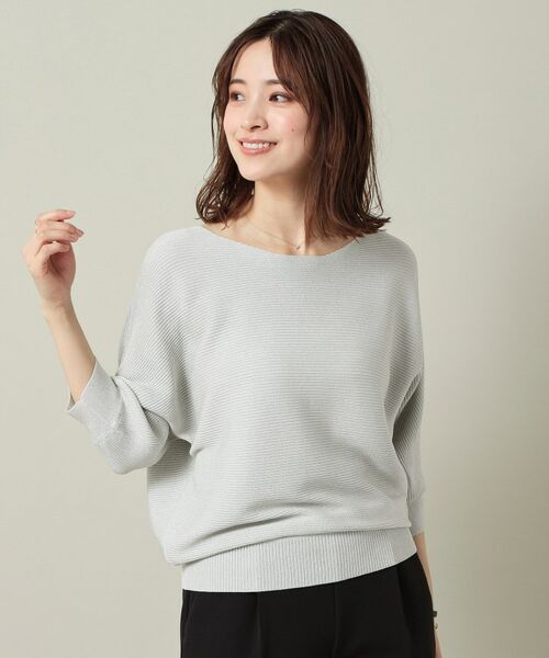 ITS'DEMO / イッツデモ ニット・セーター | 【UVケア／アンチピリング／洗濯機OK】ラメリブドルマンニット | 詳細8