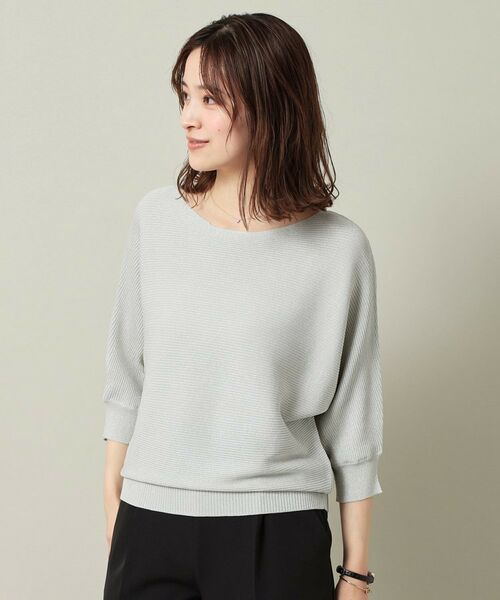 ITS'DEMO / イッツデモ ニット・セーター | 【UVケア／アンチピリング／洗濯機OK】ラメリブドルマンニット | 詳細9