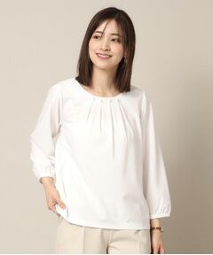 ITS'DEMO / イッツデモ シャツ・ブラウス | 【通勤／手洗い可】カットジョーゼットタックプルオーバー