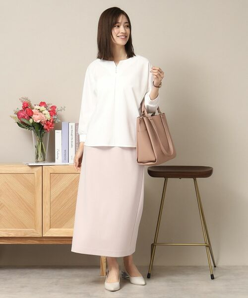 ITS'DEMO / イッツデモ シャツ・ブラウス | 【通勤／手洗い可】カットジョーゼットキーネックプルオーバー | 詳細11