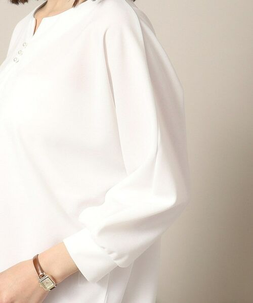 ITS'DEMO / イッツデモ シャツ・ブラウス | 【通勤／手洗い可】カットジョーゼットキーネックプルオーバー | 詳細17
