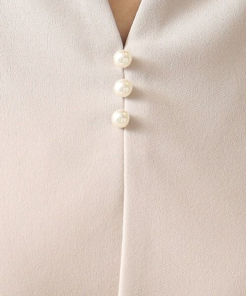 ITS'DEMO / イッツデモ シャツ・ブラウス | 【通勤／手洗い可】カットジョーゼットキーネックプルオーバー | 詳細8