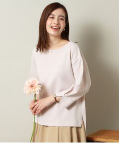 ITS'DEMO / イッツデモ カットソー | 【手洗い可】ふくれジャカードプルオーバー