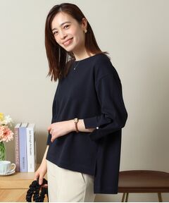 ITS'DEMO / イッツデモ カットソー | 【手洗い可】ふくれジャカードプルオーバー