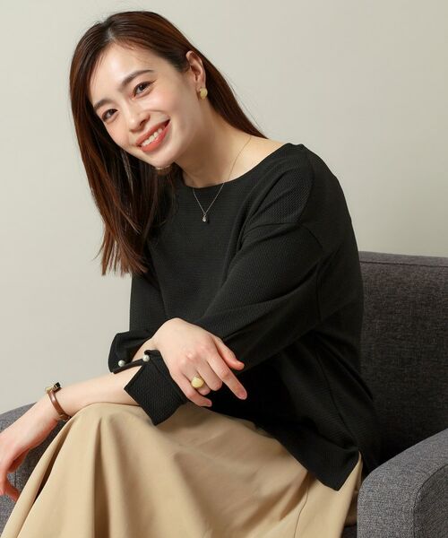 ITS'DEMO / イッツデモ カットソー | 【手洗い可】ふくれジャカードプルオーバー | 詳細2